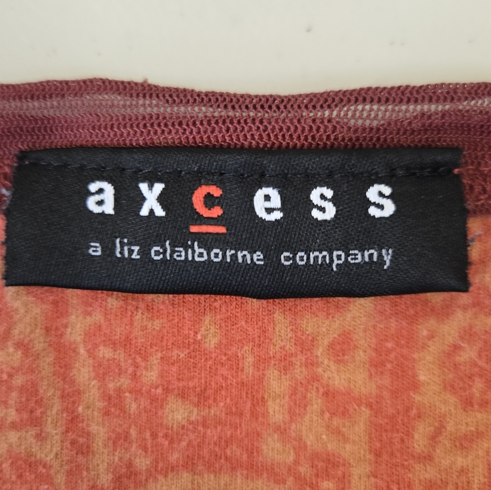 Axcess Boho Paisley Top Orange Small - Picture 7 of 9